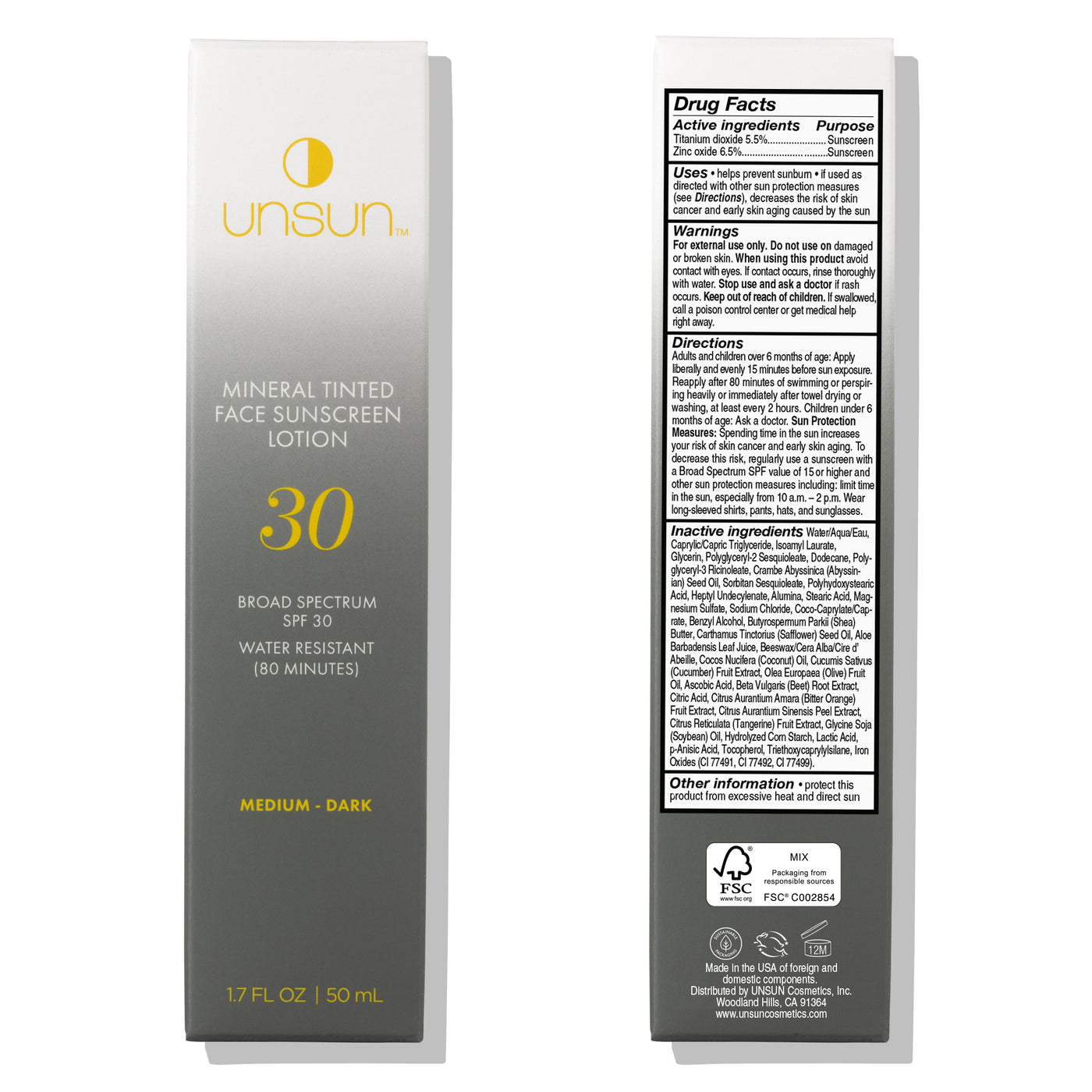 Award Winning Mineral Tinted Face Sunscreen - Medium/Dark Skin